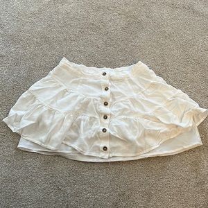 Forever 21 ruffle skirt with buttons